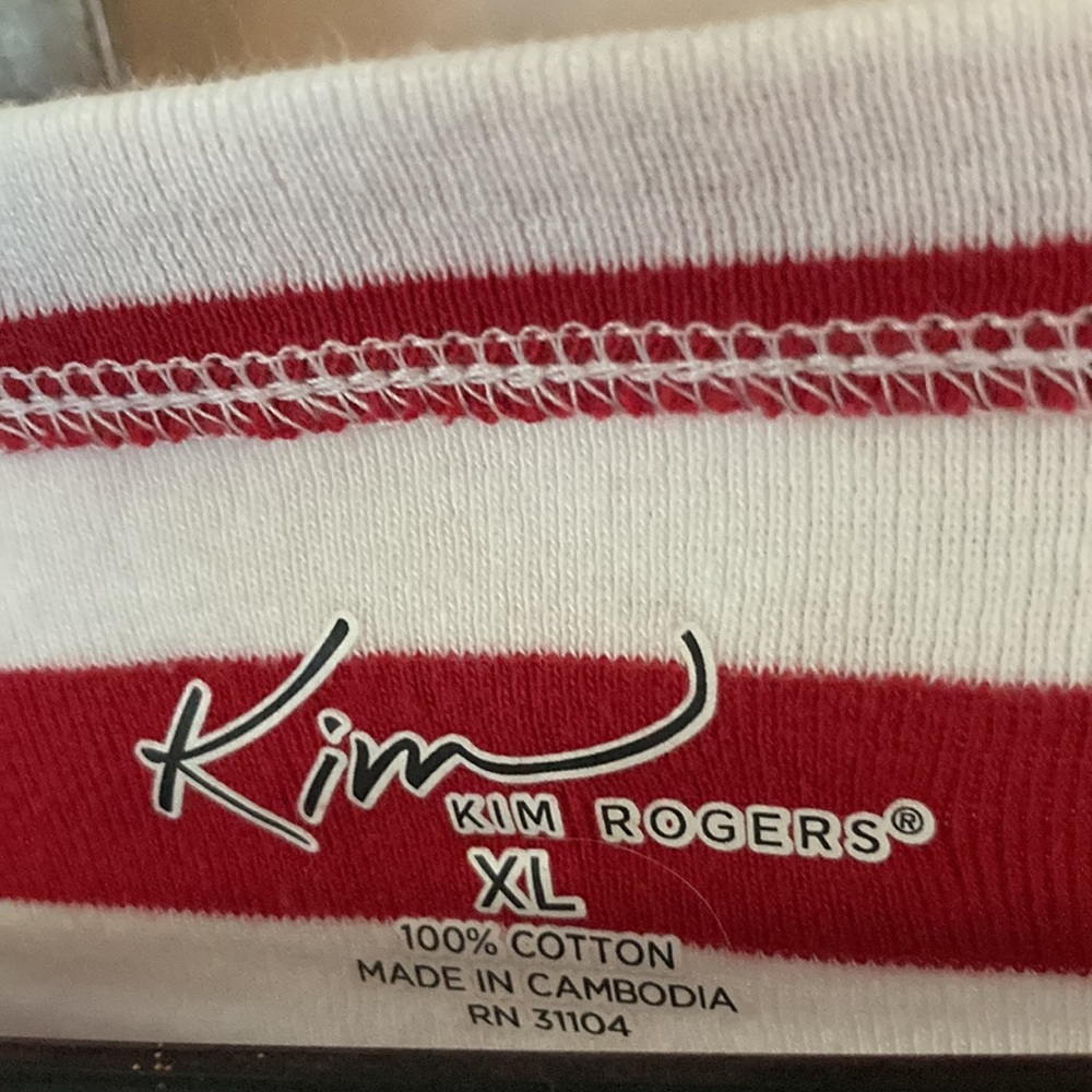 KIM ROGERS. XL 3/4 sleeves with cuff. Cotton. Non smoking household. - Picture 3 of 3